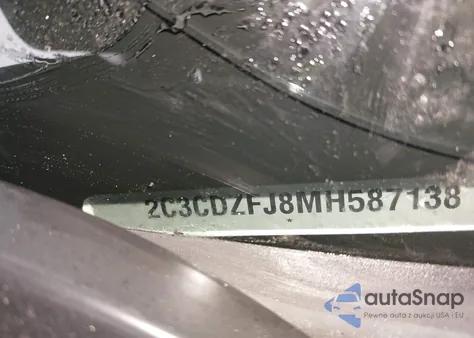 2021 Dodge Challenger R/T Scat Pack из США, поврежденный, VIN 2C3CDZFJ8MH587138